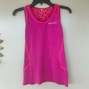 Hot pink, Brooks, tank top, running, breathable material
